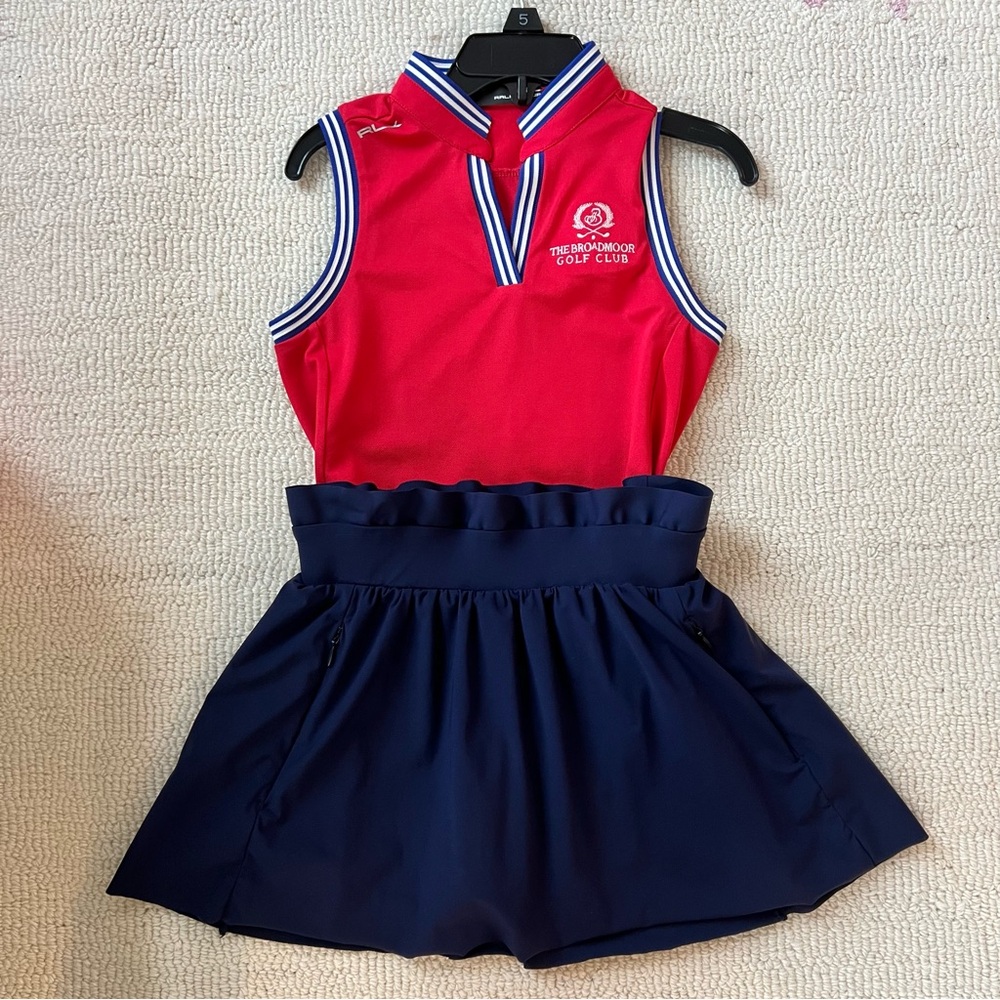 Kids Golf Top + Skirt | Ralph Lauren & The Broadmoor Golf Club logo